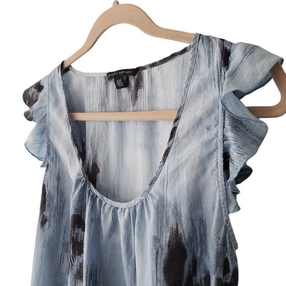Banana Republic blue silk  top size S - Picture 7 of 10